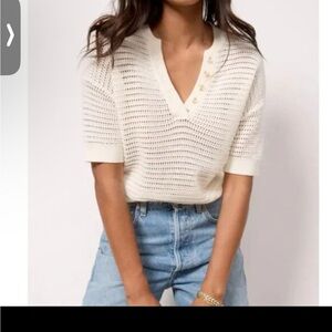 Varley callie knit top